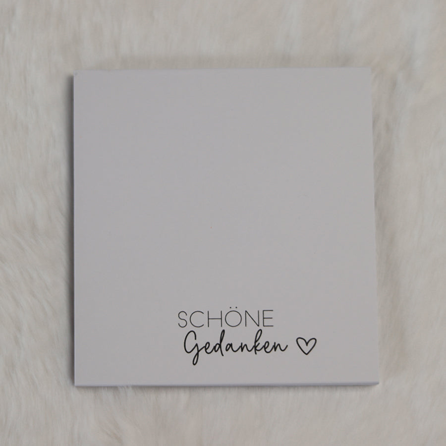 Mini-Notizen Schöne Gedanken 50 Blatt