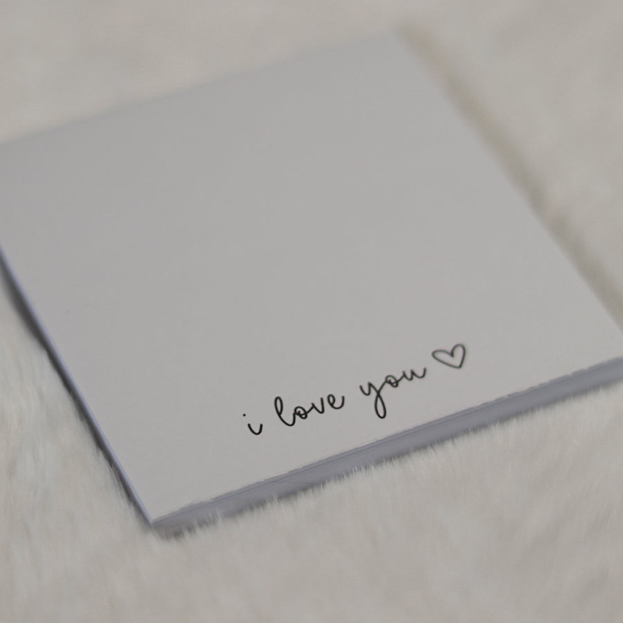 Mini-Notizen Ich liebe dich EN