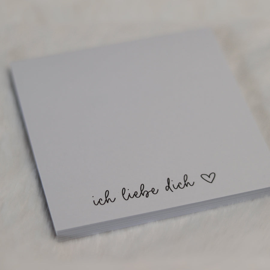Mini-Notizen Ich liebe dich DE
