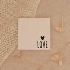 Quadratischer Untersetzer Love