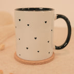 Schwarze Herzen Tasse
