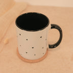 Schwarze Herzen Tasse
