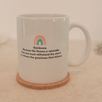 Regenbogen Illustration mit Text