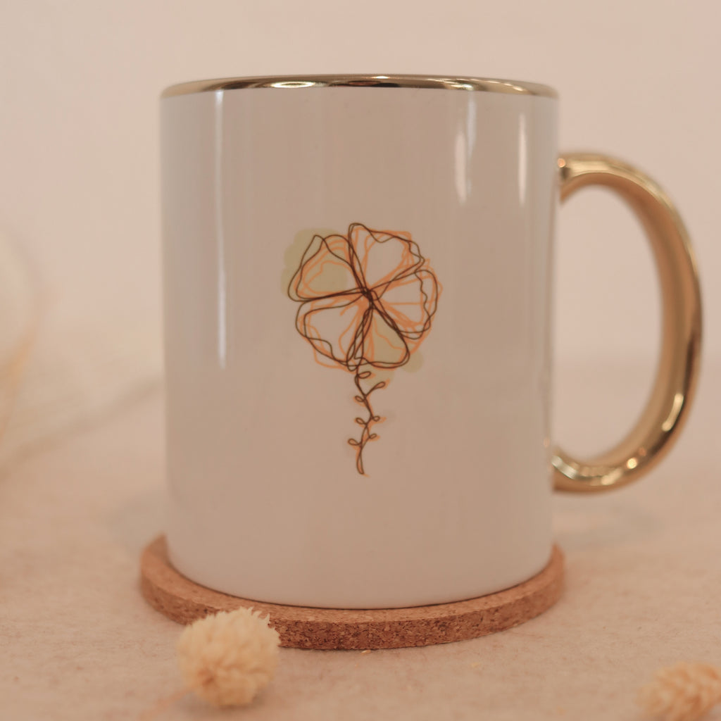 Golden Bloom Tasse