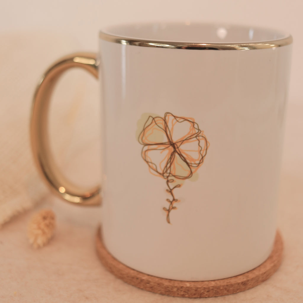Golden Bloom Tasse