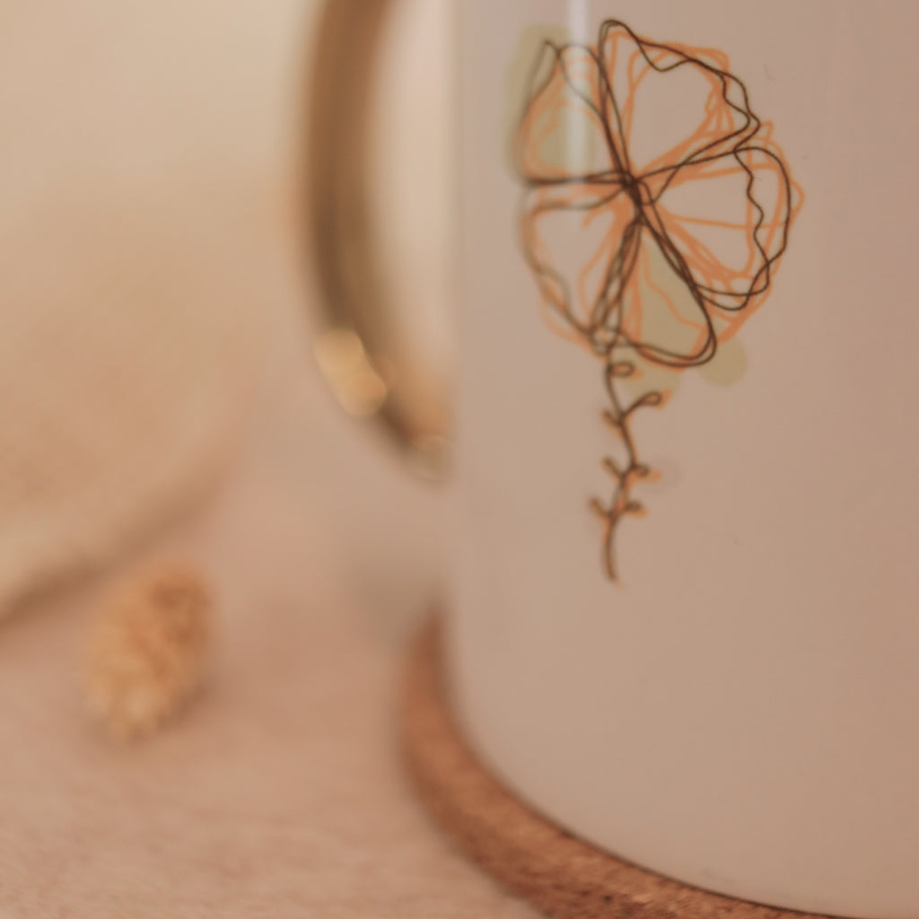 Golden Bloom Tasse