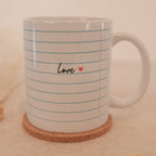 Love Notizblock Tasse