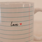 Love Notizblock Tasse