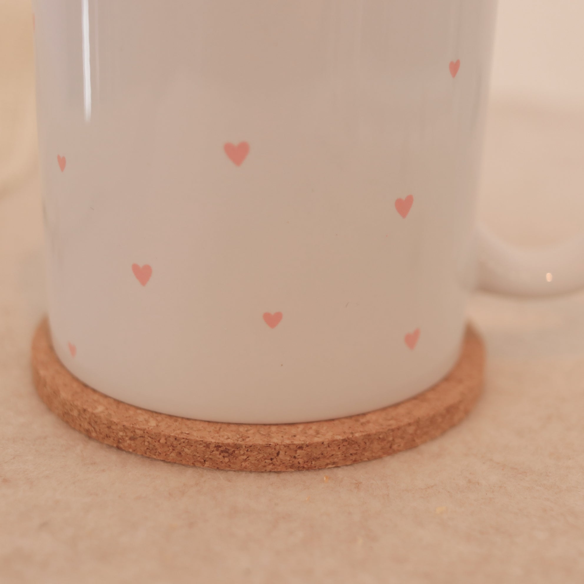 Rosa Herzen Tasse