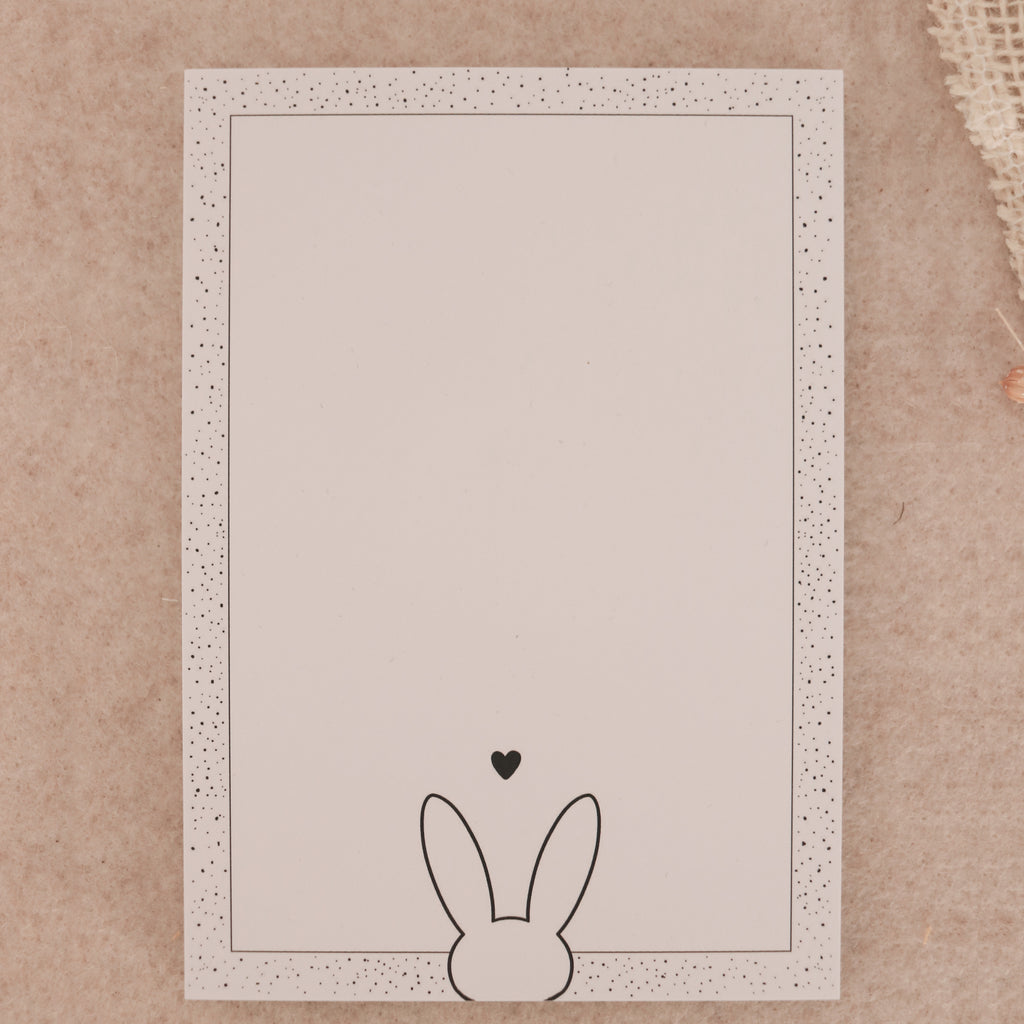 Notizblock A6 Hase Handgemacht