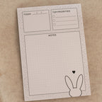 Notizblock A5 Hase Handgemacht