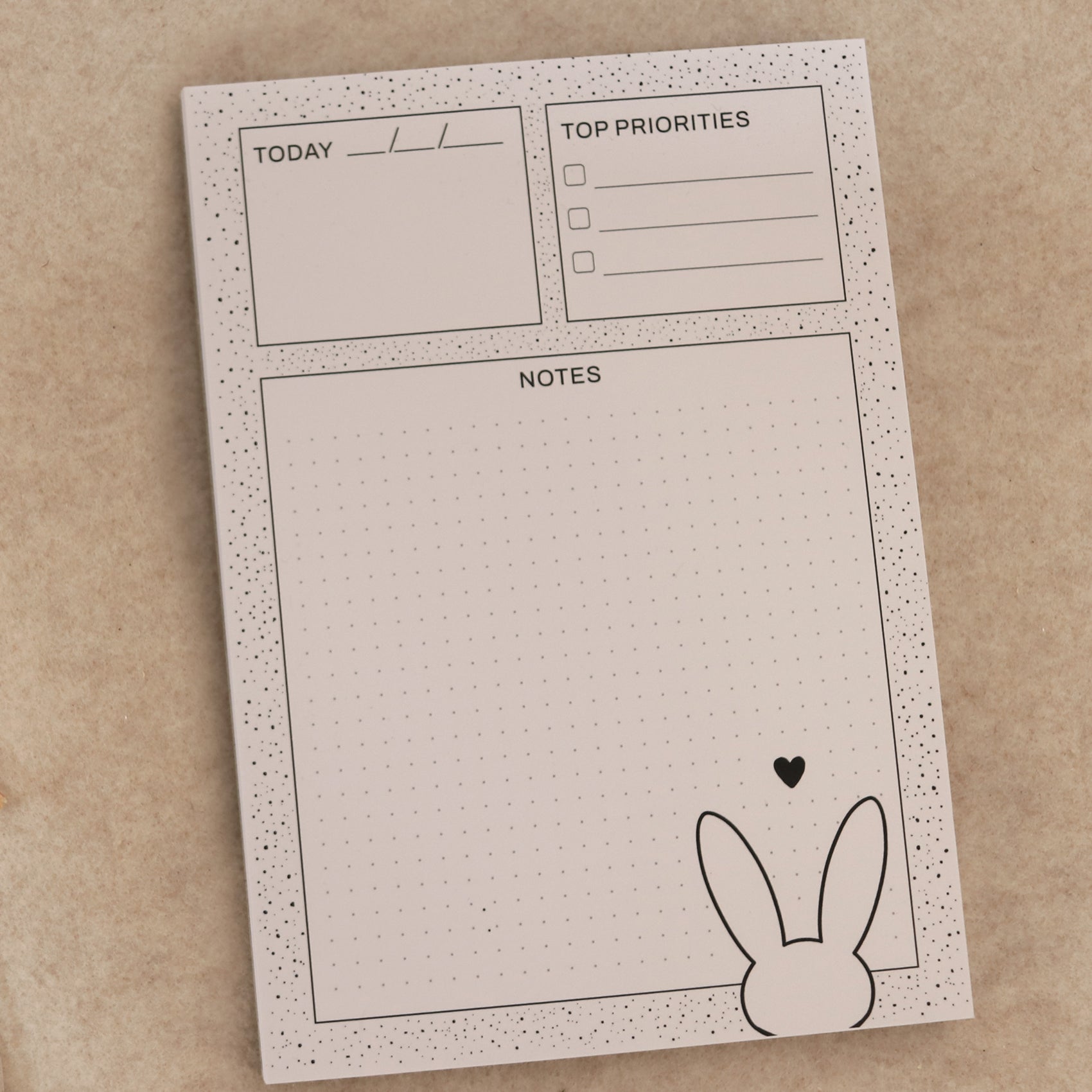 Notizblock A5 Hase Handgemacht