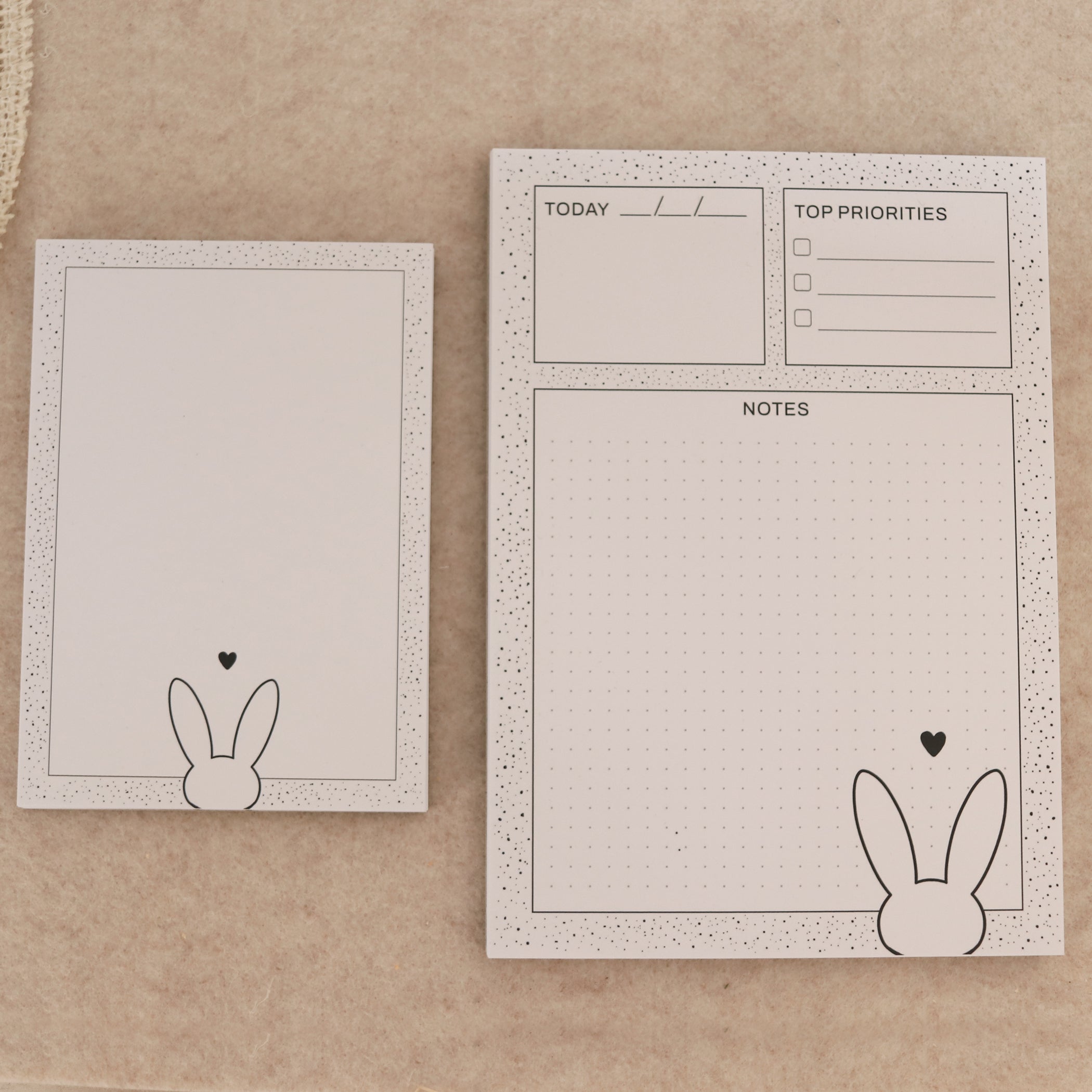 Notizblock A5 Hase Handgemacht