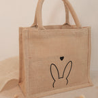 Jutetasche Hase