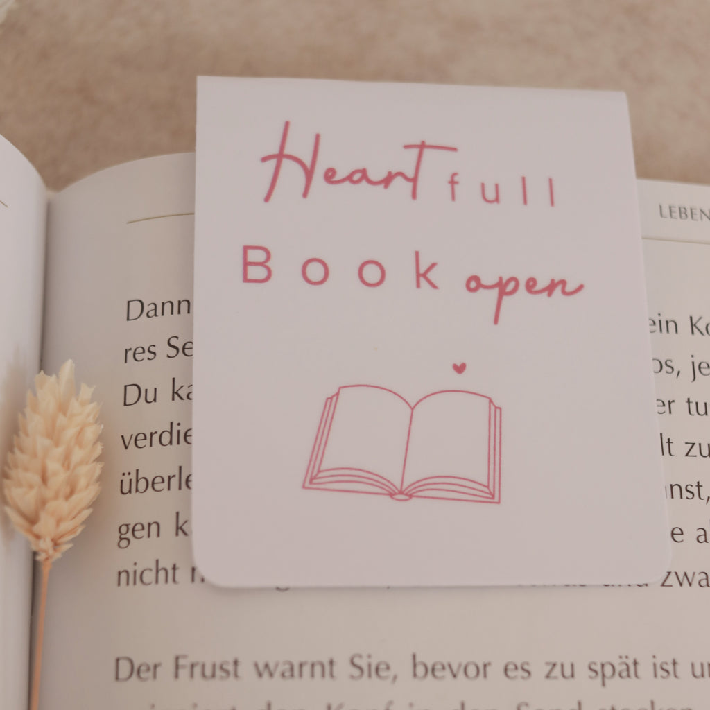 Heart Full Magnetisches Lesezeichen Handgemacht