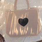 Tasche mit Herz Beige