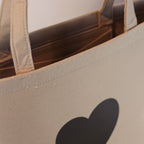 Tasche mit Herz Beige