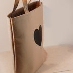 Tasche mit Herz Beige