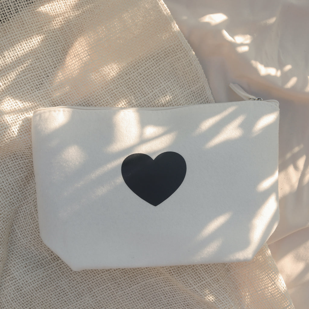 Herz Tasche Weiß