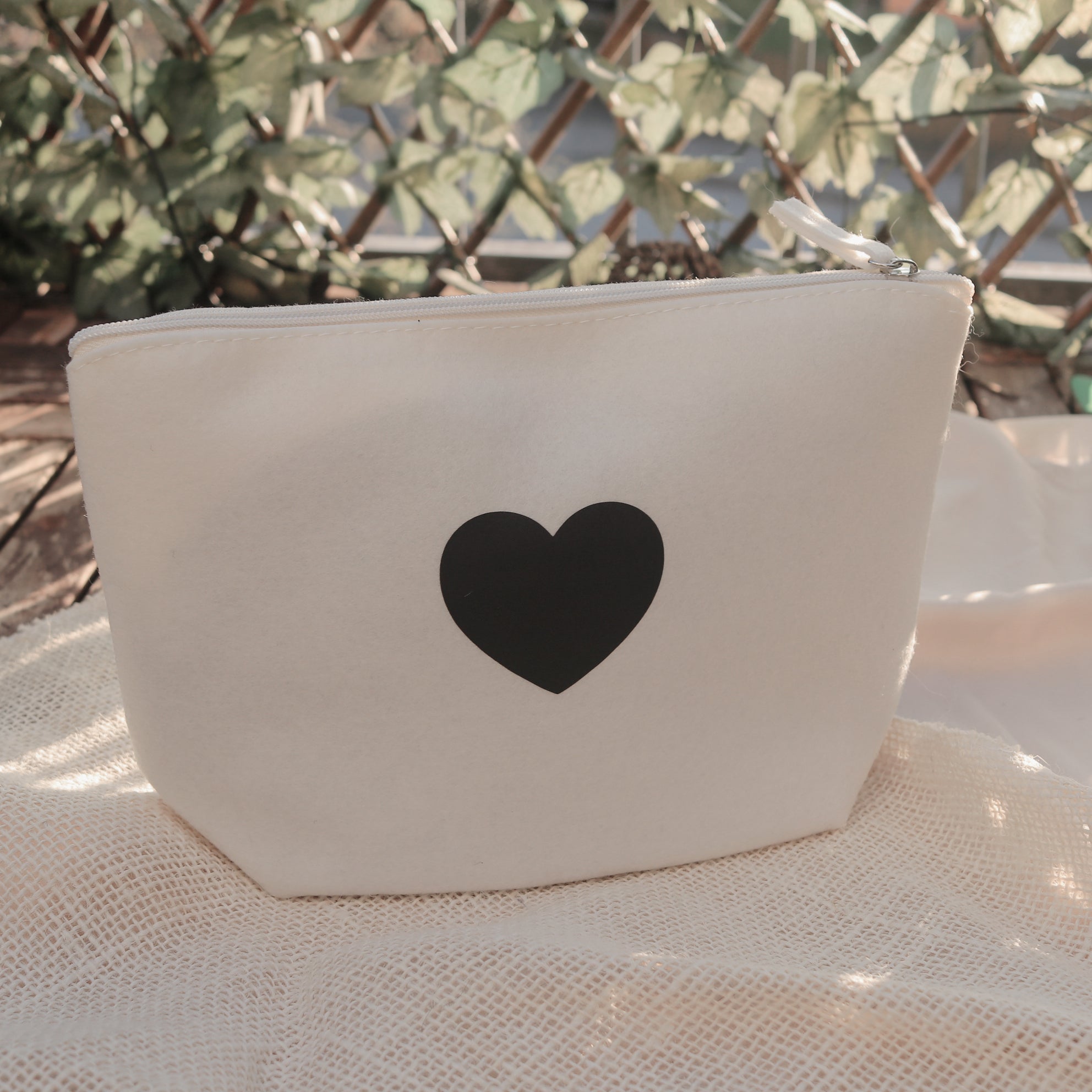 Herz Tasche Weiß