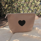 Herz Tasche Beige