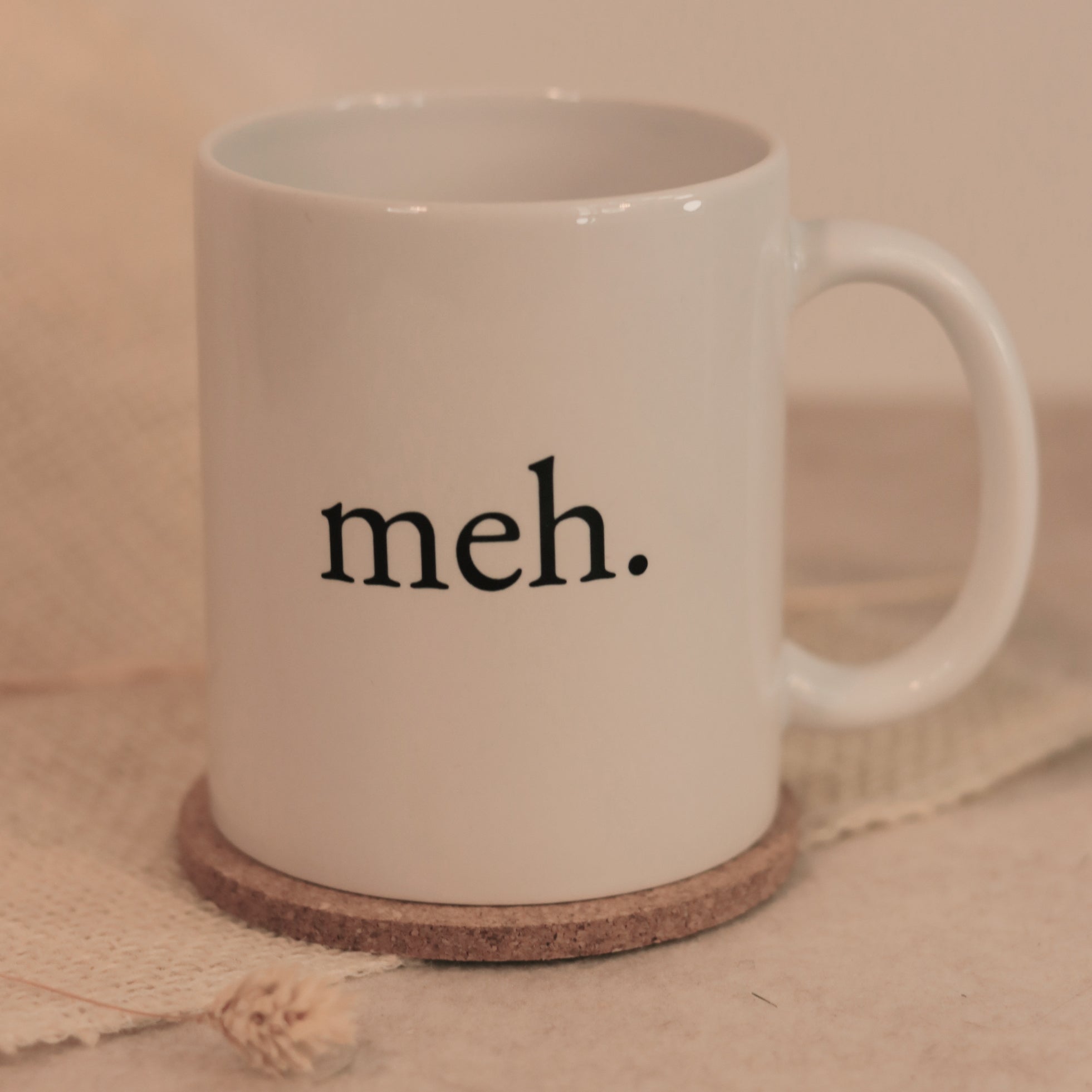 Tasse Meh Weiß