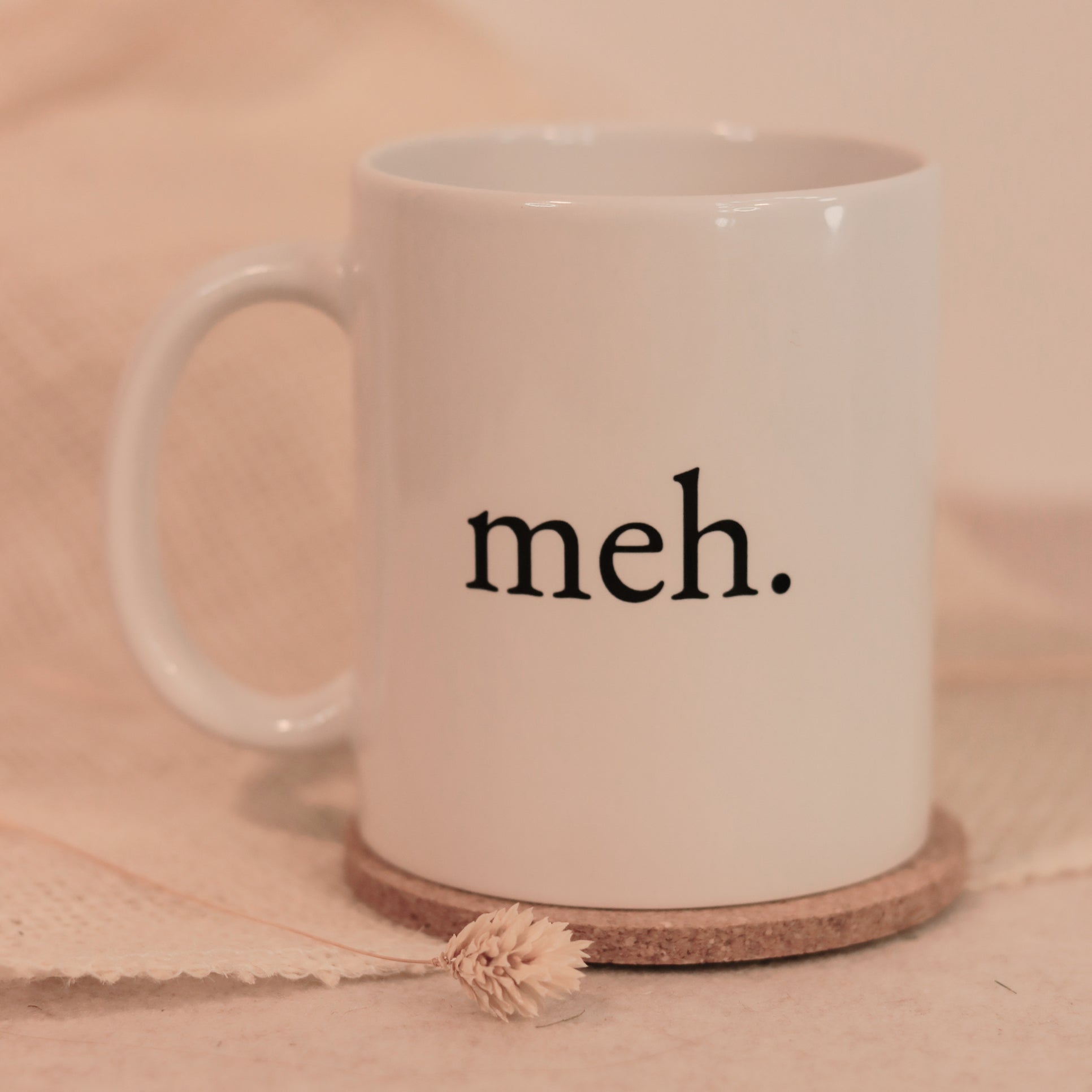 Tasse Meh Weiß