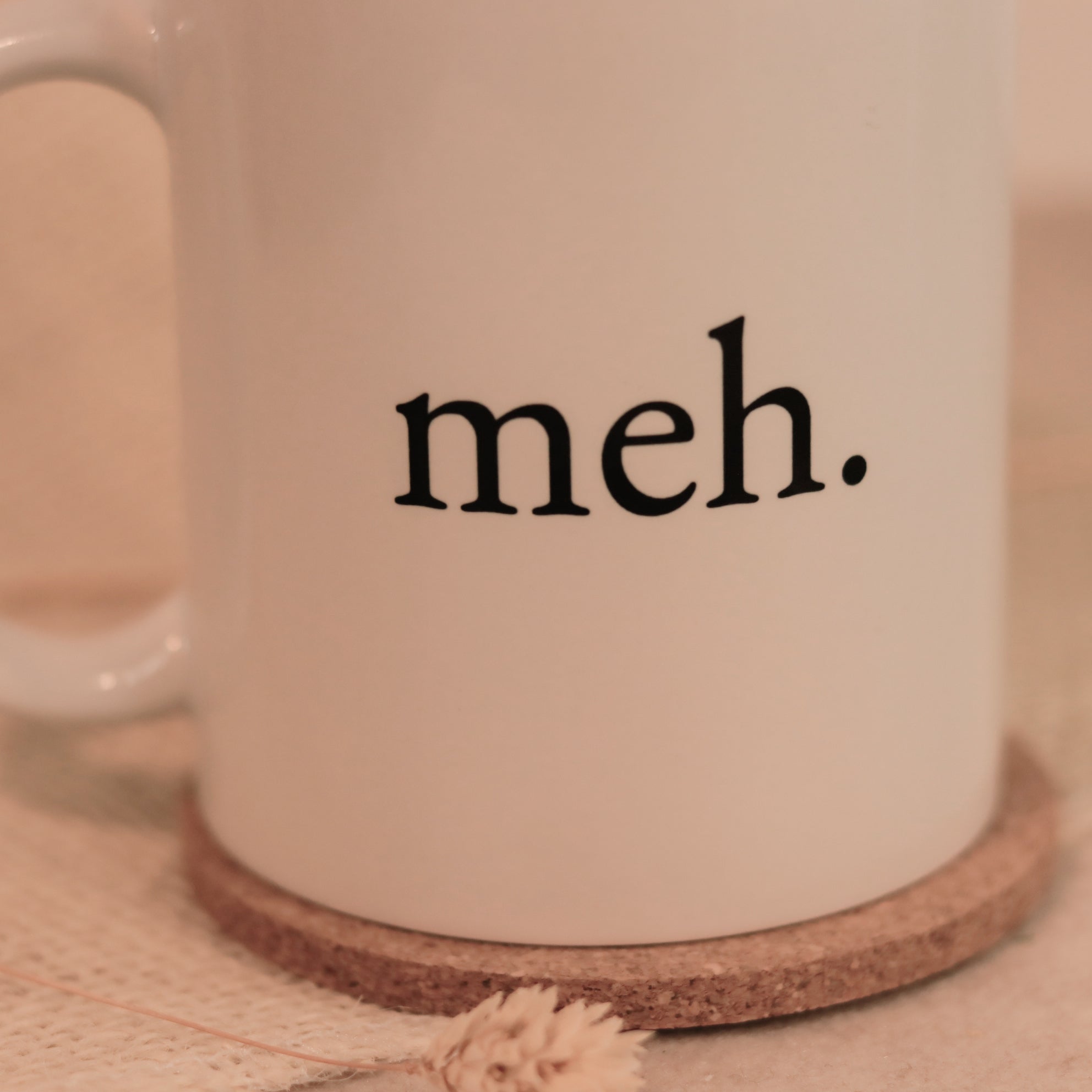 Tasse Meh Weiß