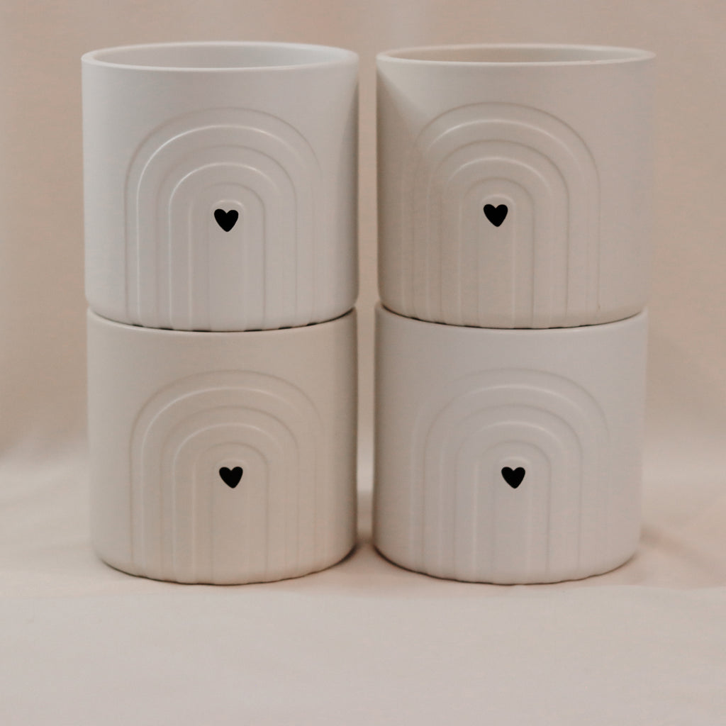 Keramikvase mit Herz
