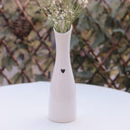 Porzellanvase mit Herz Weiß