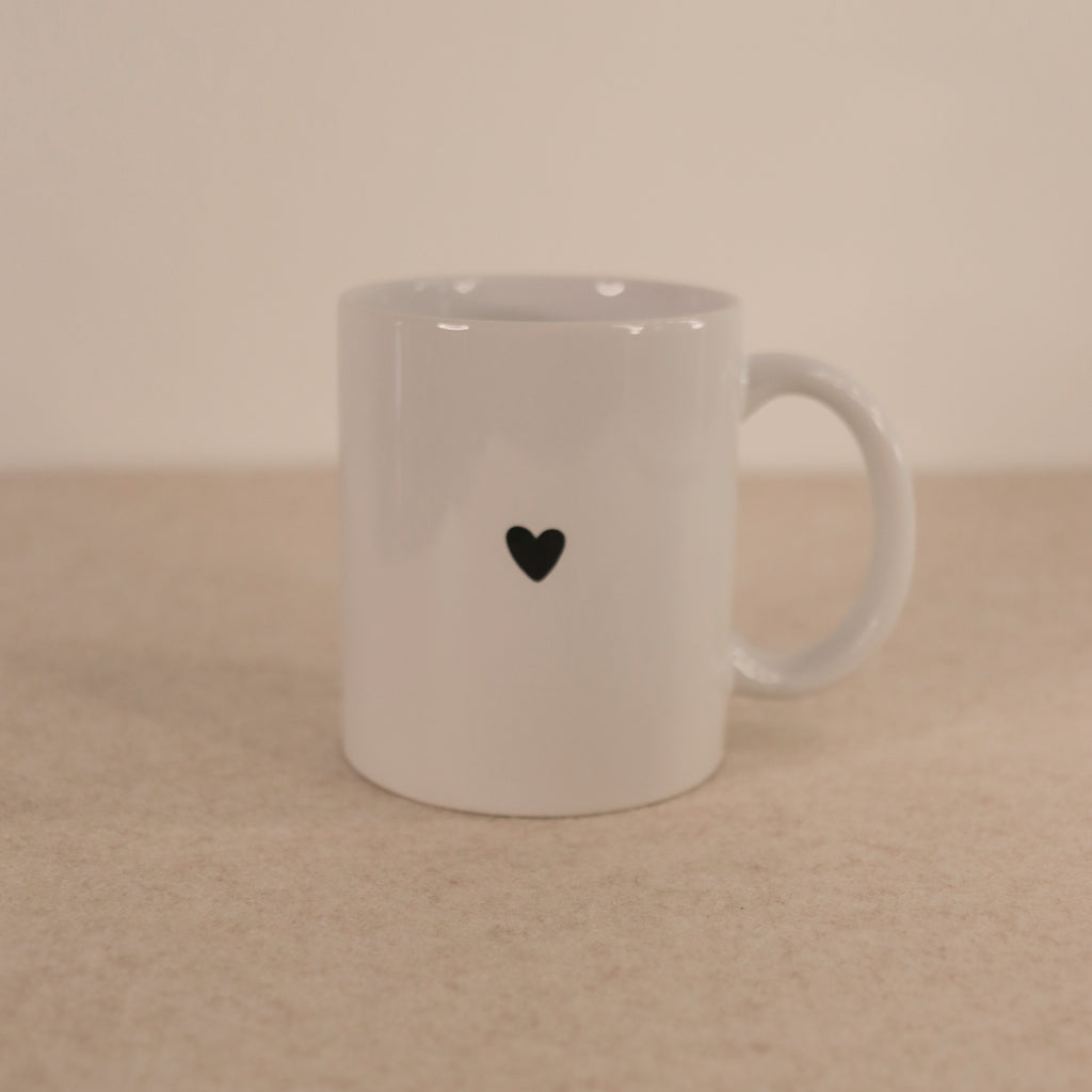 Tasse mit Herz Weiß