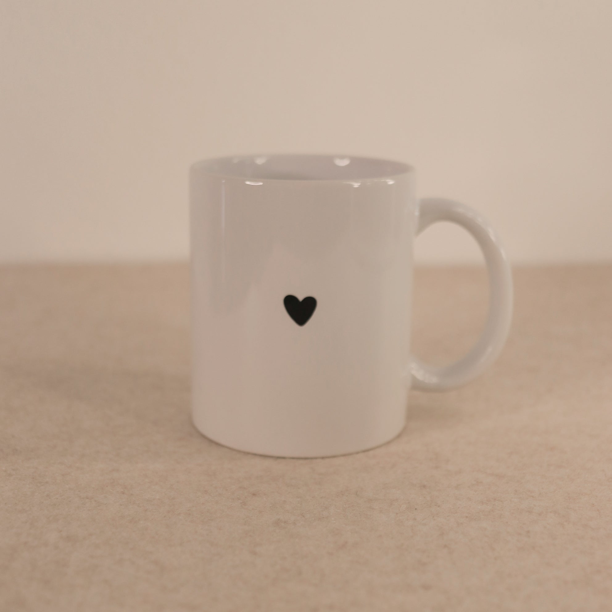 Tasse mit Herz Weiß