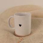 Tasse mit Herz Weiß