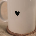 Tasse mit Herz Weiß