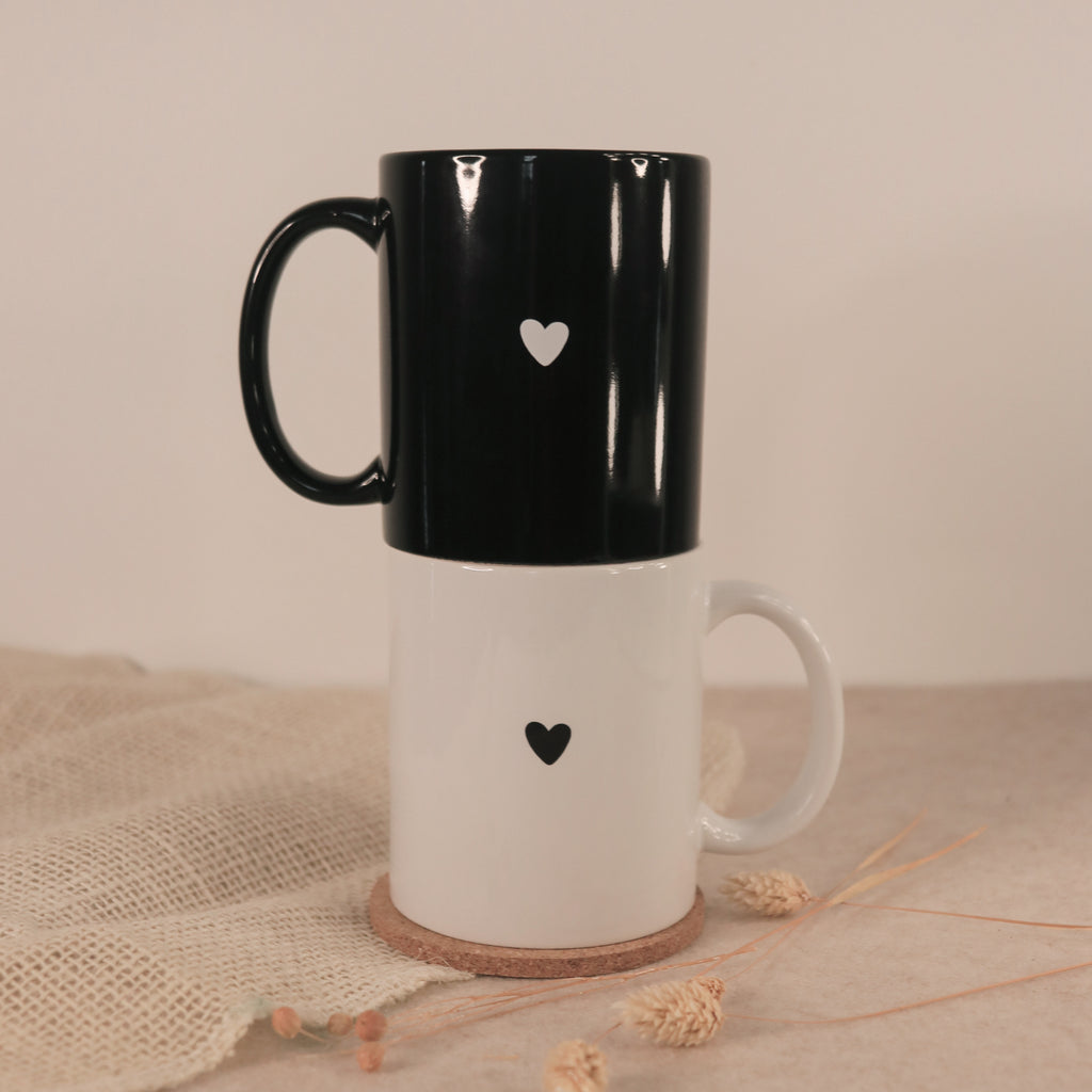 Tasse mit Herz Weiß