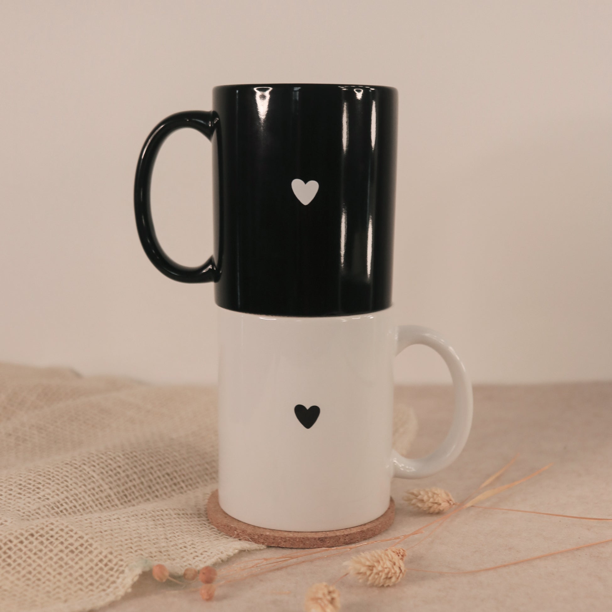 Tasse mit Herz Weiß