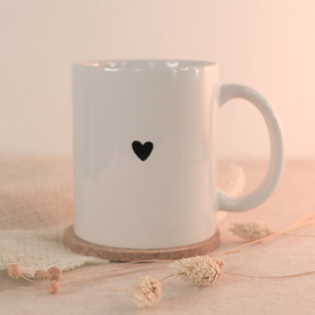 Tasse mit Herz Weiß