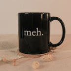 Tasse Meh in Schwarz