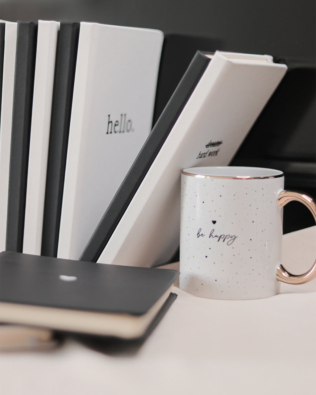 Notebook Heart White A5