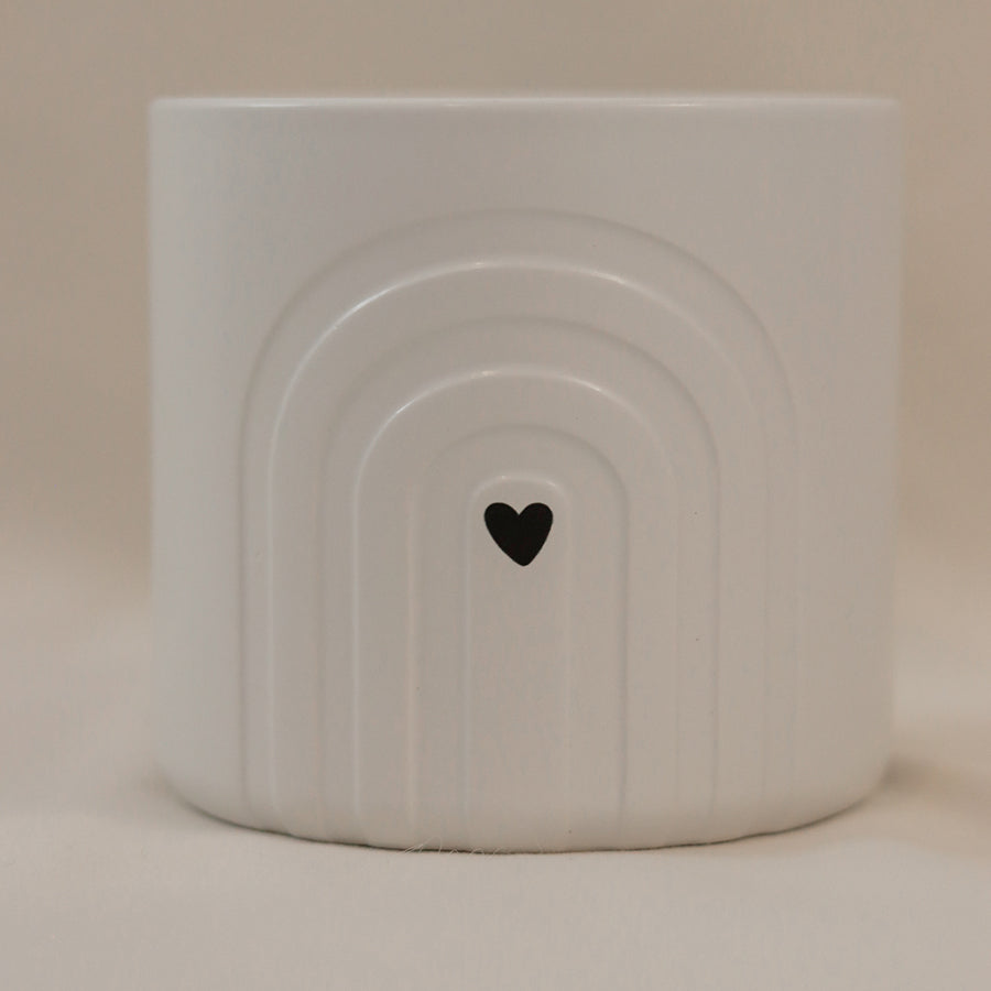Keramikvase mit Herz