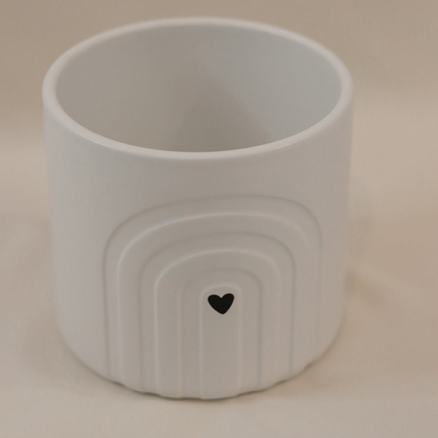 Keramikvase mit Herz