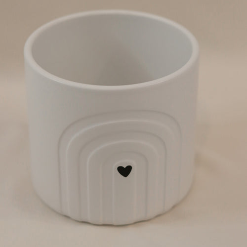 Keramikvase mit Herz