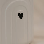 Keramikvase mit Herz