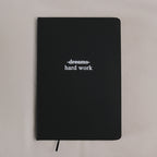 Notizbuch Hard Work Schwarz