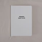 Notizbuch Hard Work Weiß