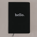 Notizbuch Hello Schwarz A5