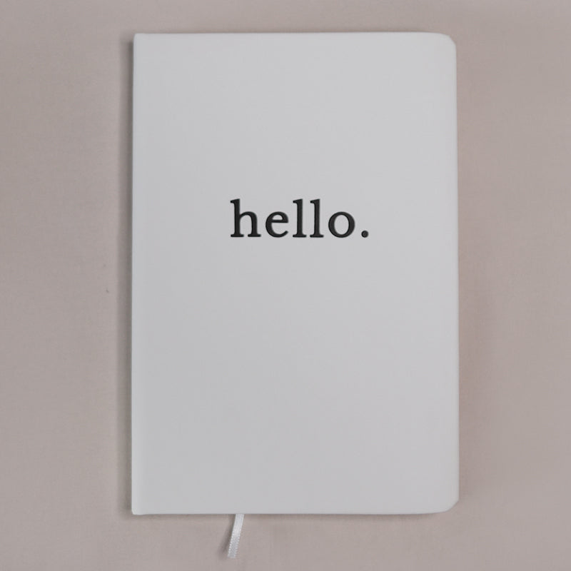 Notizbuch Hello Weiß A5