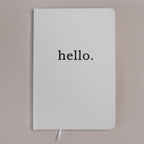 Notizbuch Hello Weiß A5