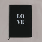 Notizbuch Love Schwarz A5