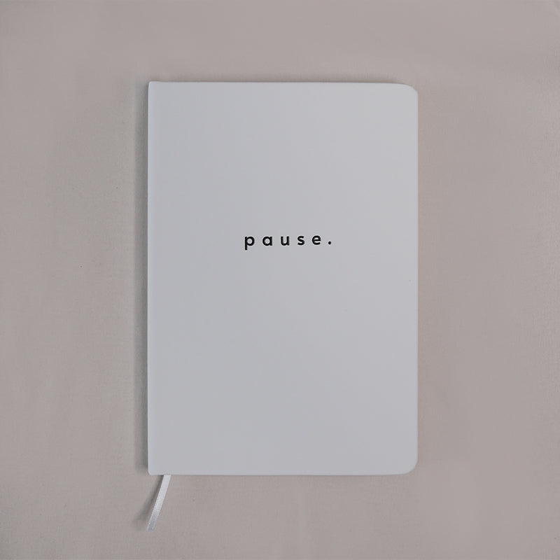 Notizbuch Pause Weiß A5